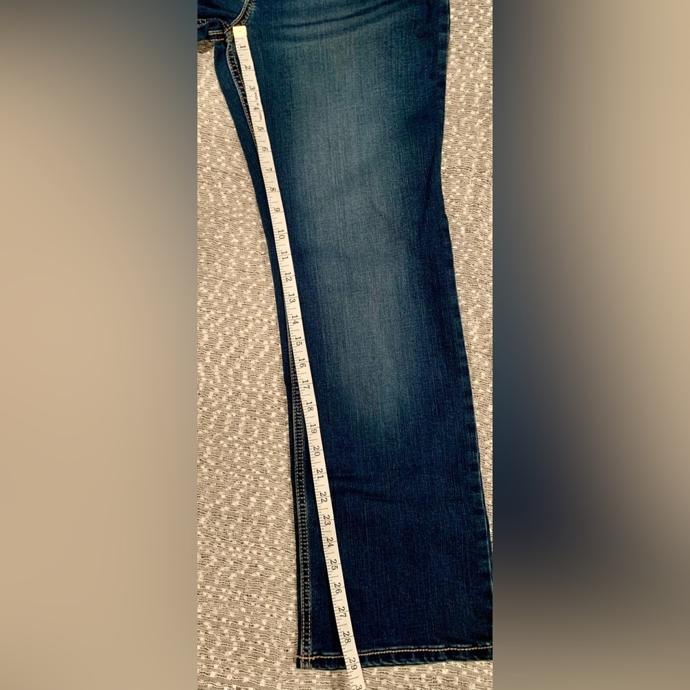 Wrangler Dark Blue Boot Cut Jeans - 9/10 X 30 - Picture 10 of 10